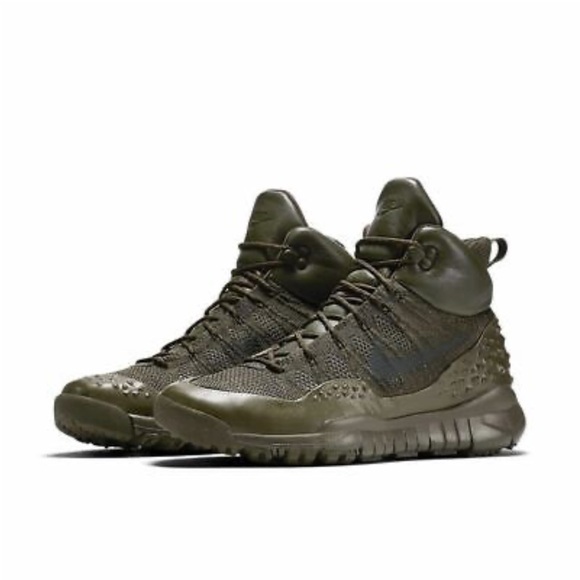 Nike Lupinek Fly Knit Defender Cargo Military Sneakers Size 10 - Picture 4 of 16